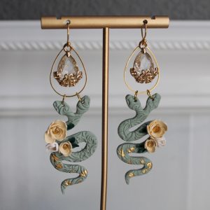 Floral Light Green Snakes